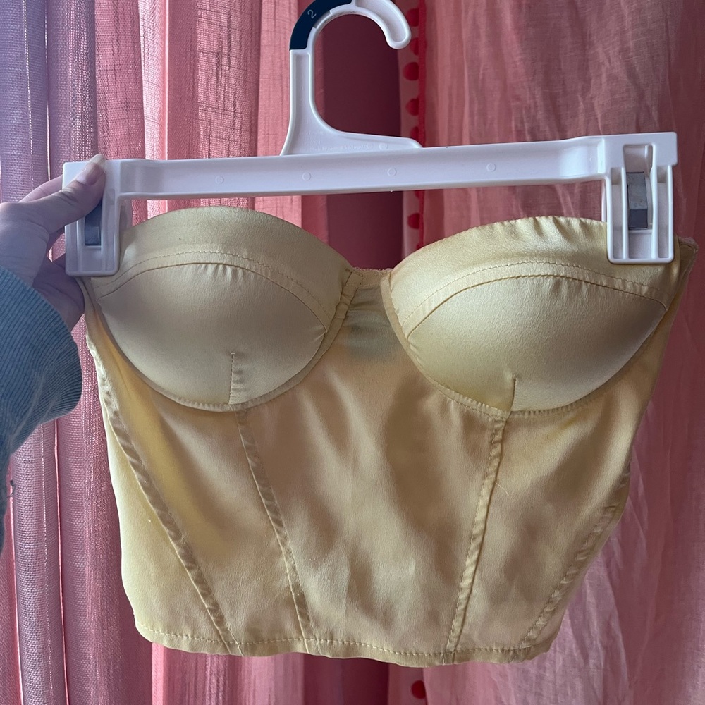 Satin Bustier Top
